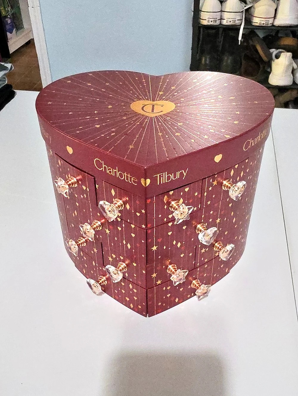 Charlotte Tilbury Beauty Treasure Chest of Love Advent Calendar Empty Box